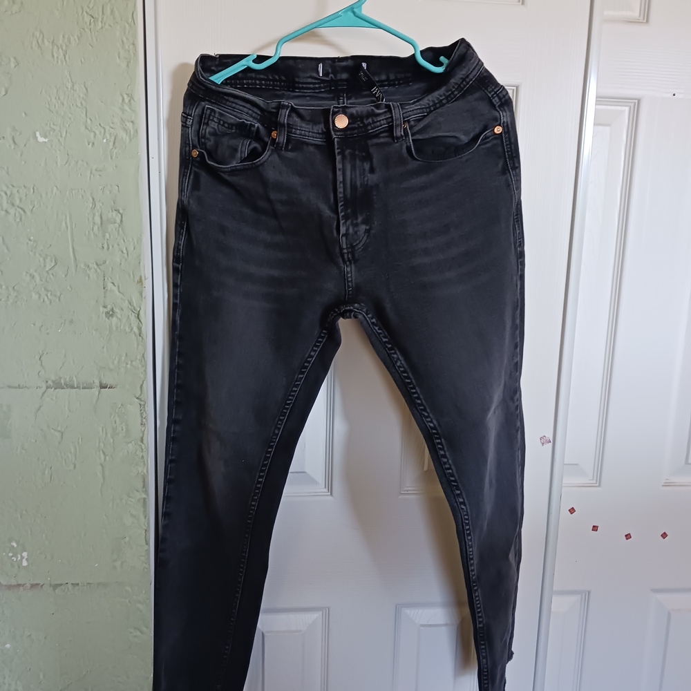 3X$30 Zara Women Jeans Pants Black Gray SZ 32 Great Conditions